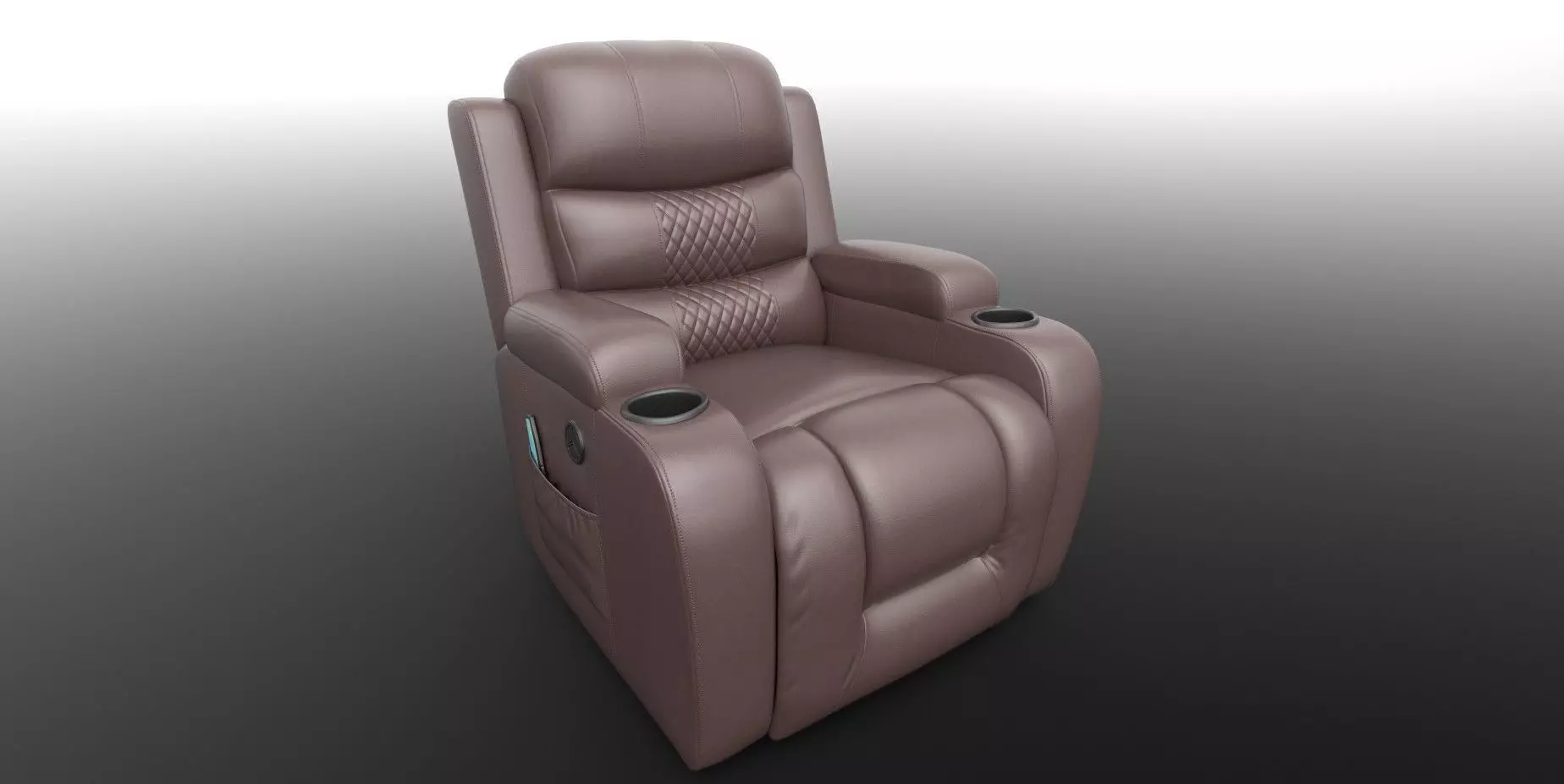 Recliner Low-poly 3D model_14
