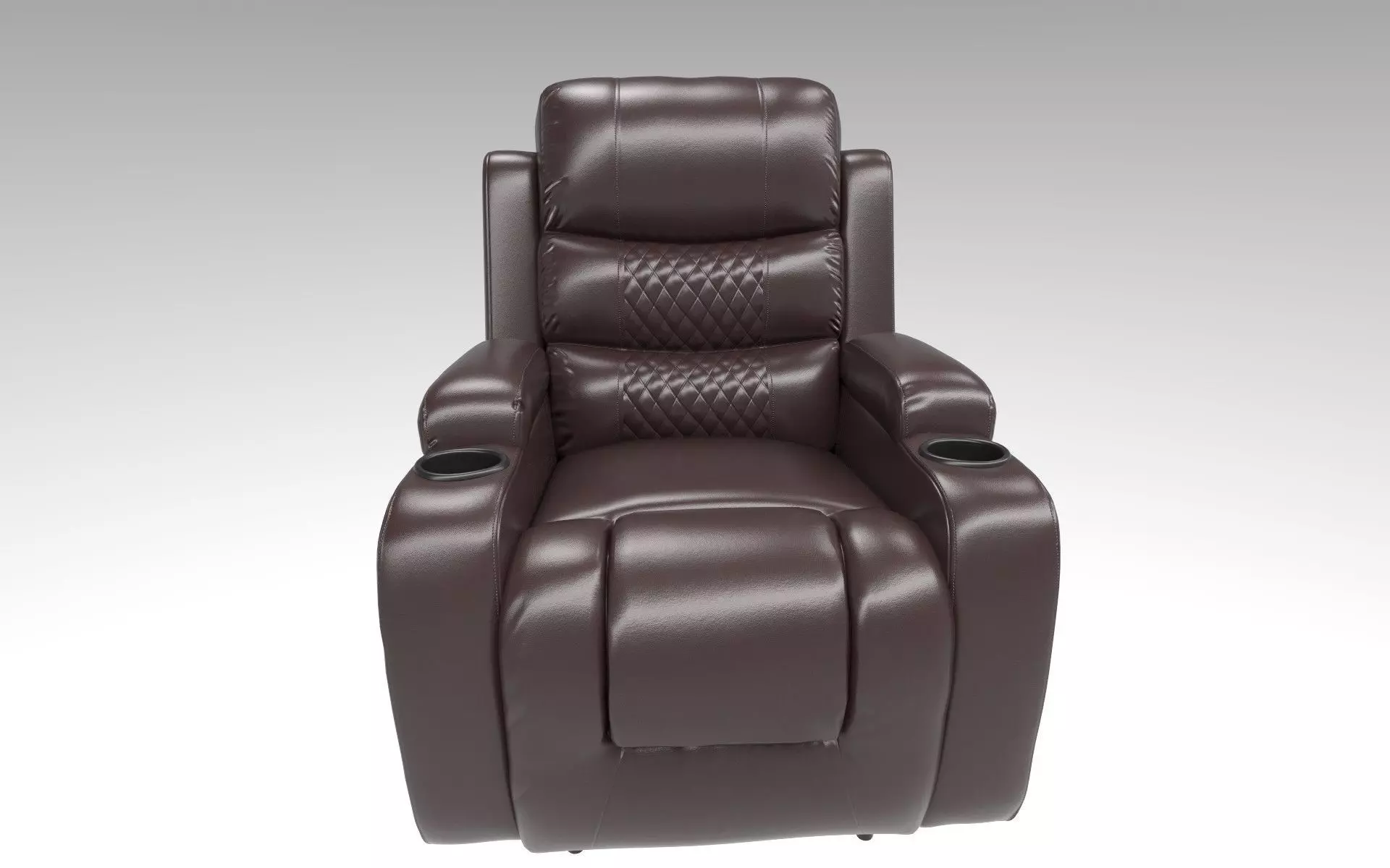 Recliner Low-poly 3D model_6