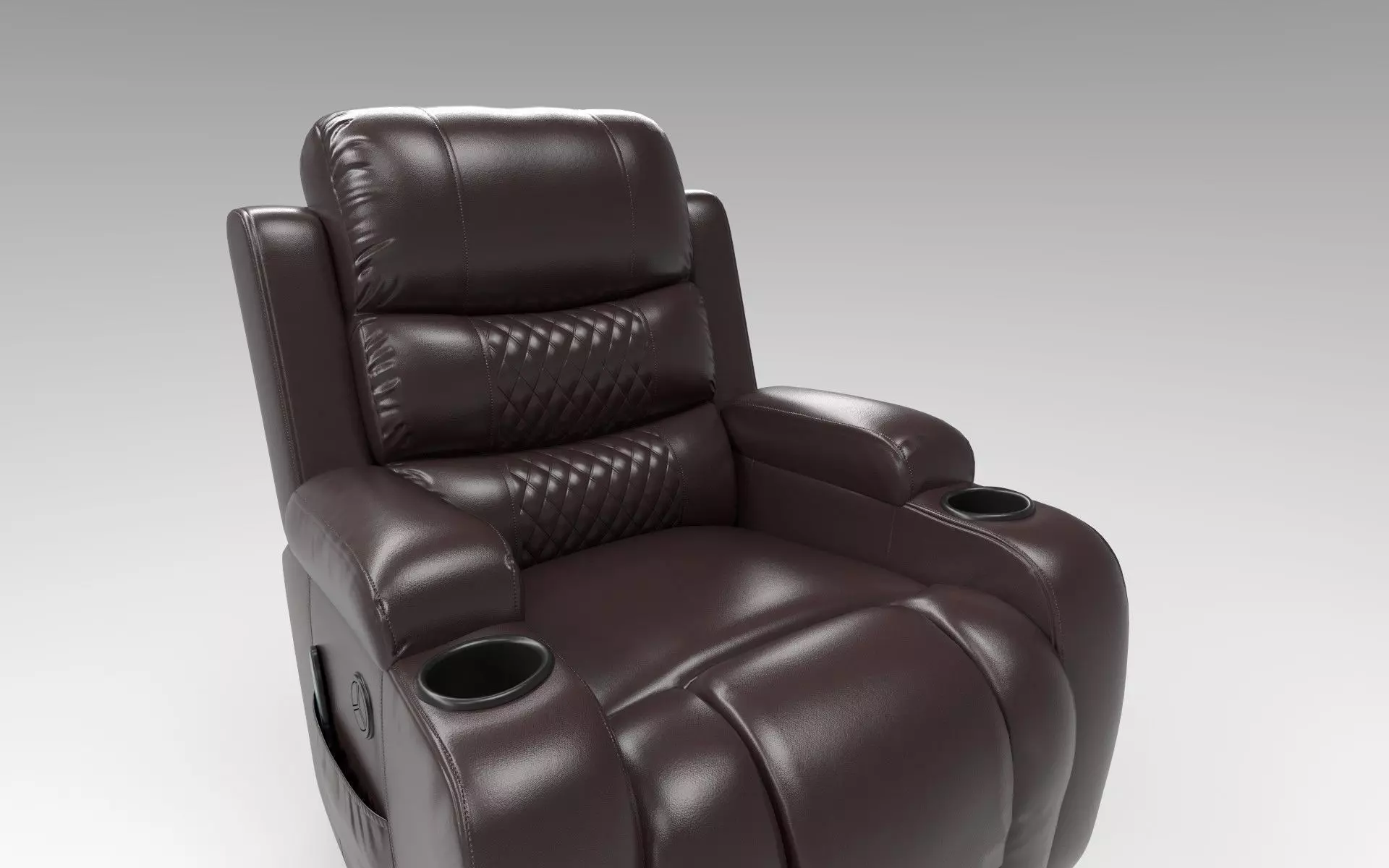 Recliner Low-poly 3D model_10
