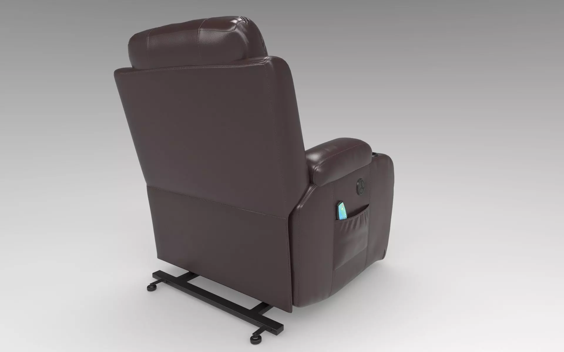 Recliner Low-poly 3D model_8