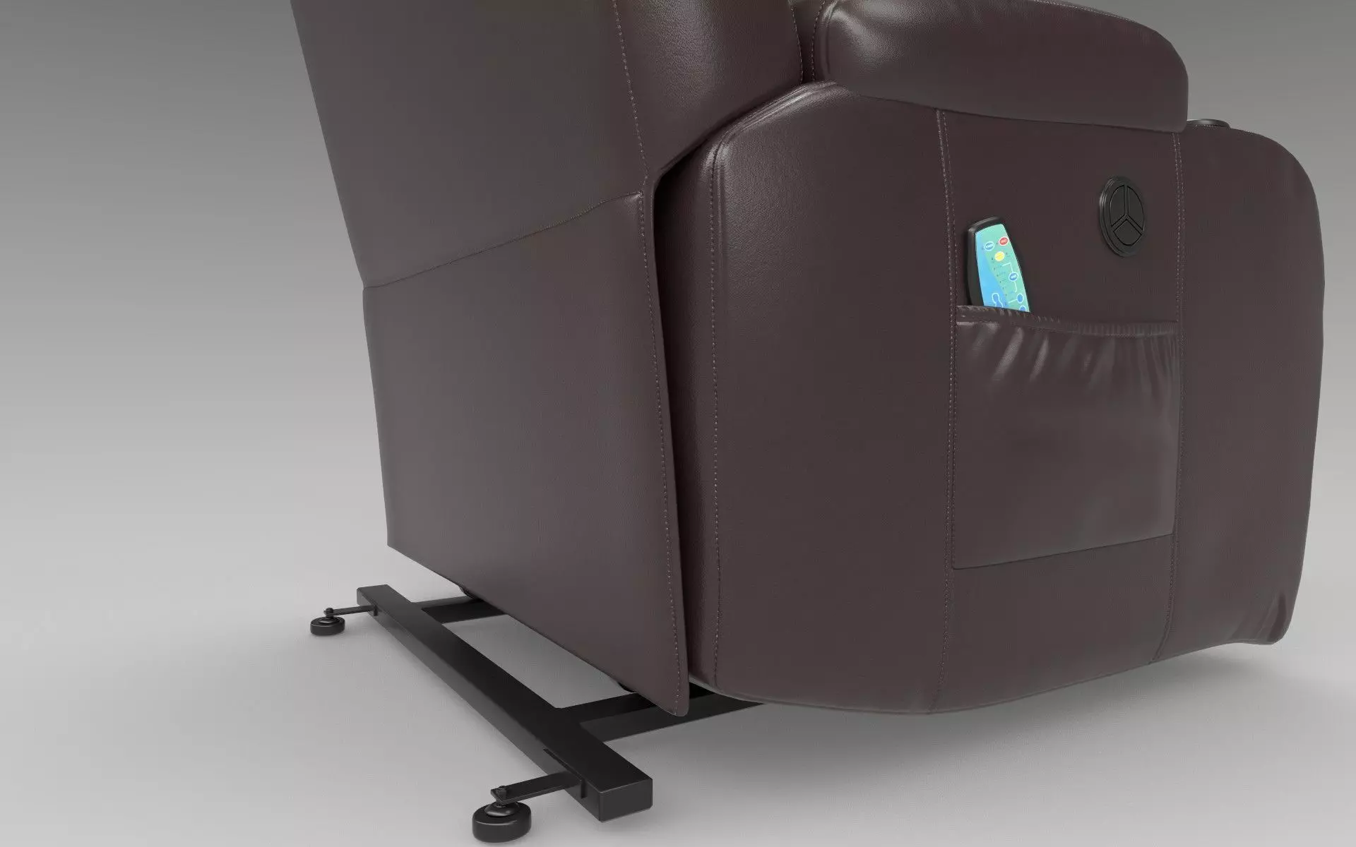 Recliner Low-poly 3D model_9