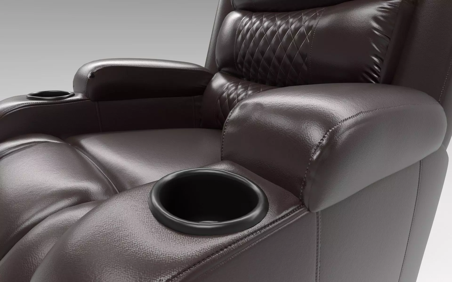 Recliner Low-poly 3D model_12