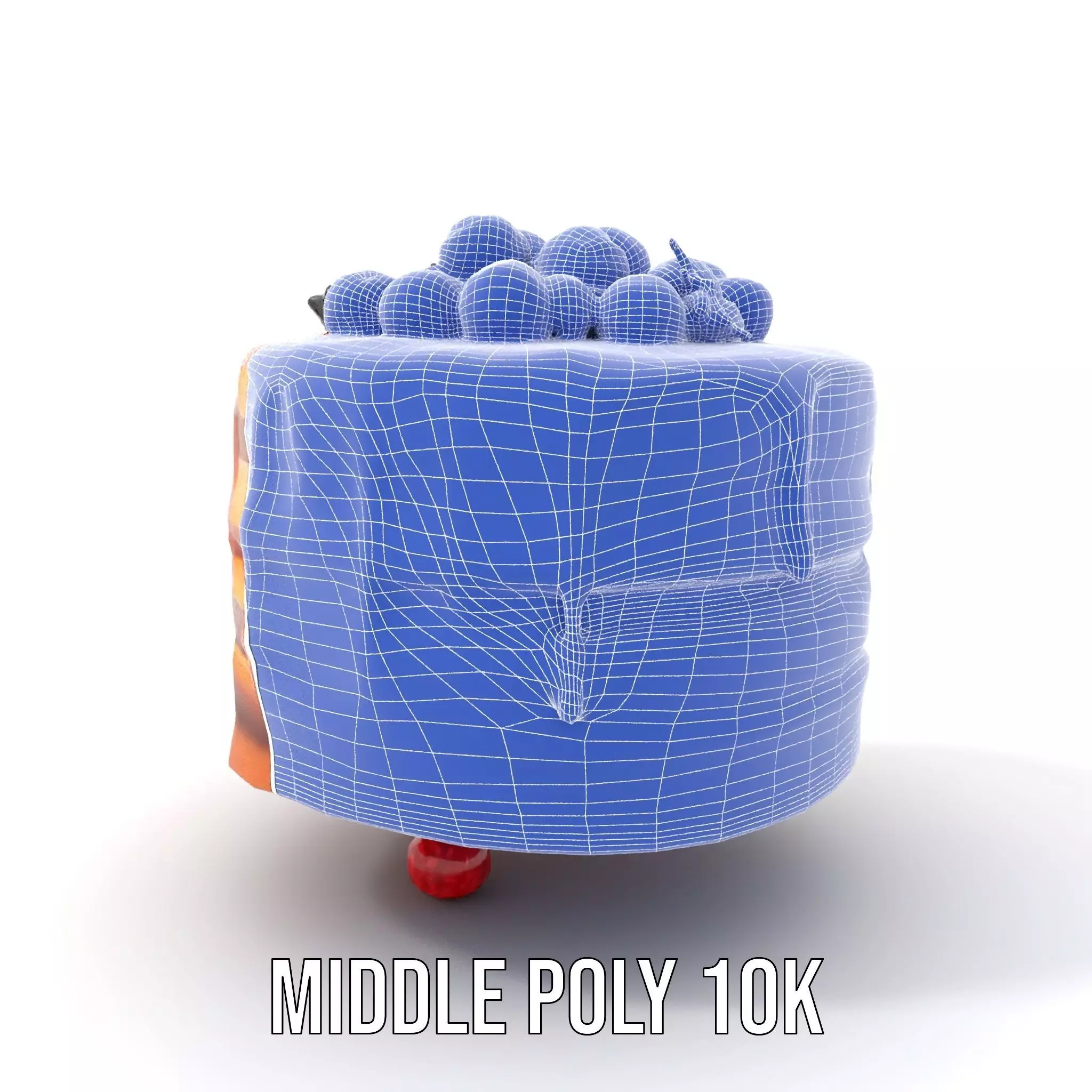 Caramel Berry Cake model pack Low-poly 3D model_24