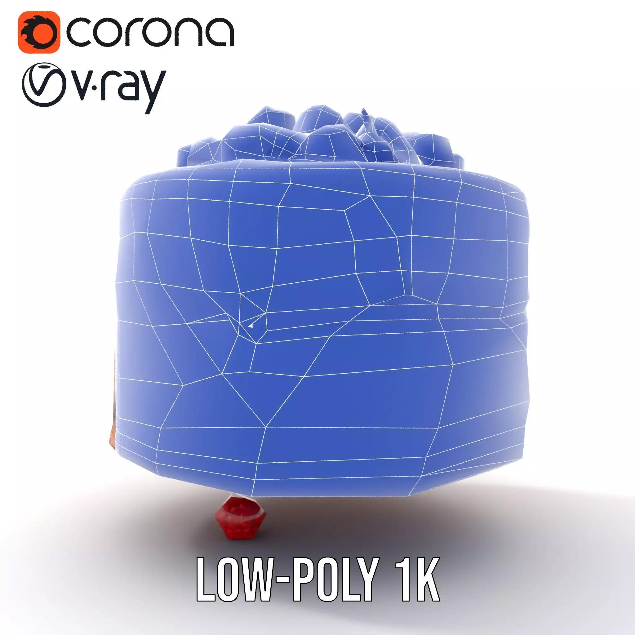 Caramel Berry Cake model pack Low-poly 3D model_25