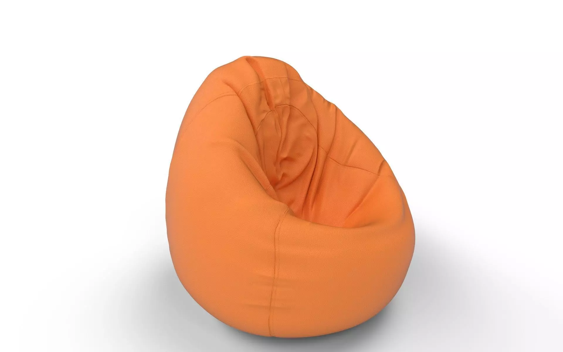 Bean Bag Low-poly 3D model_1