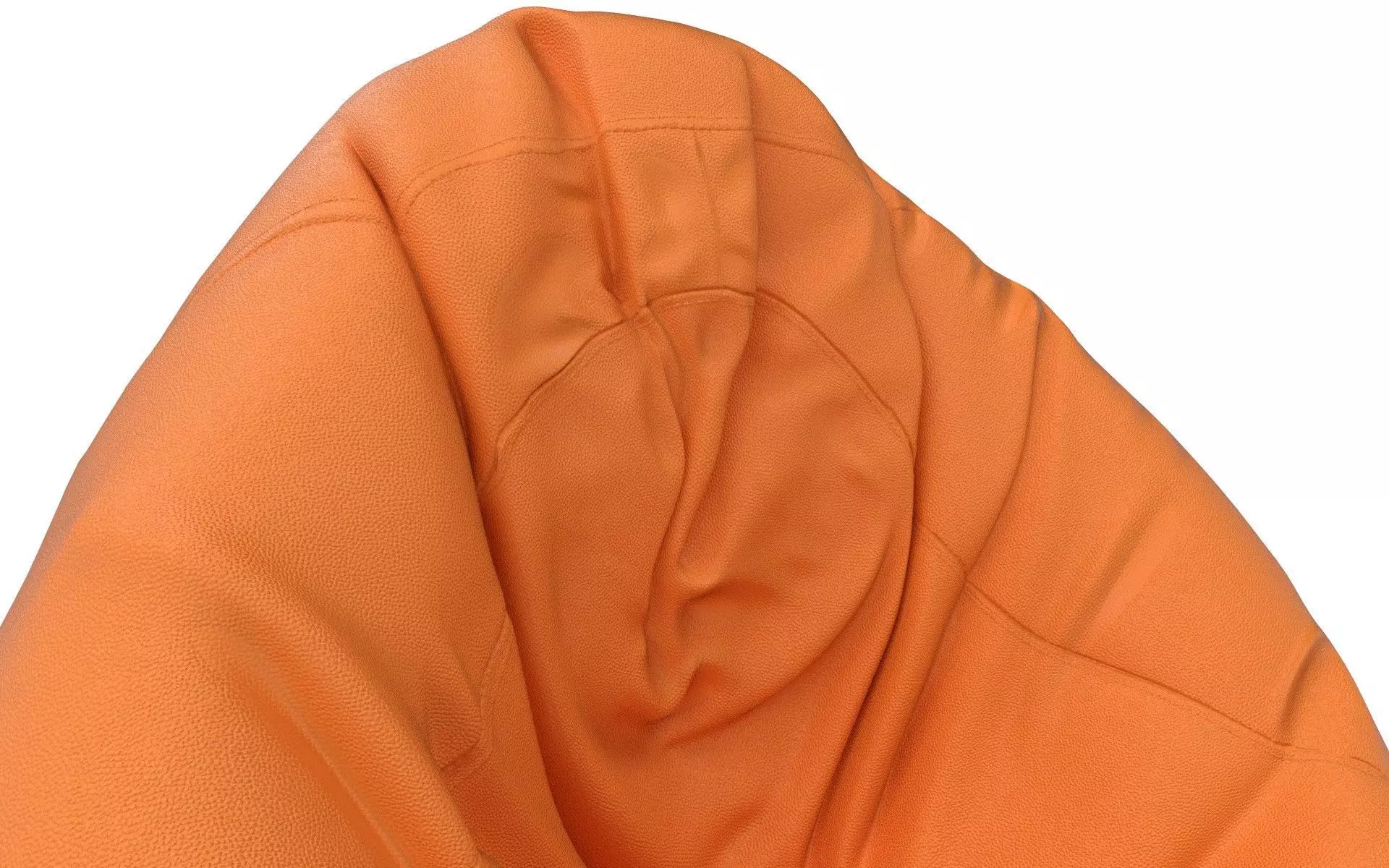 Bean Bag Low-poly 3D model_6