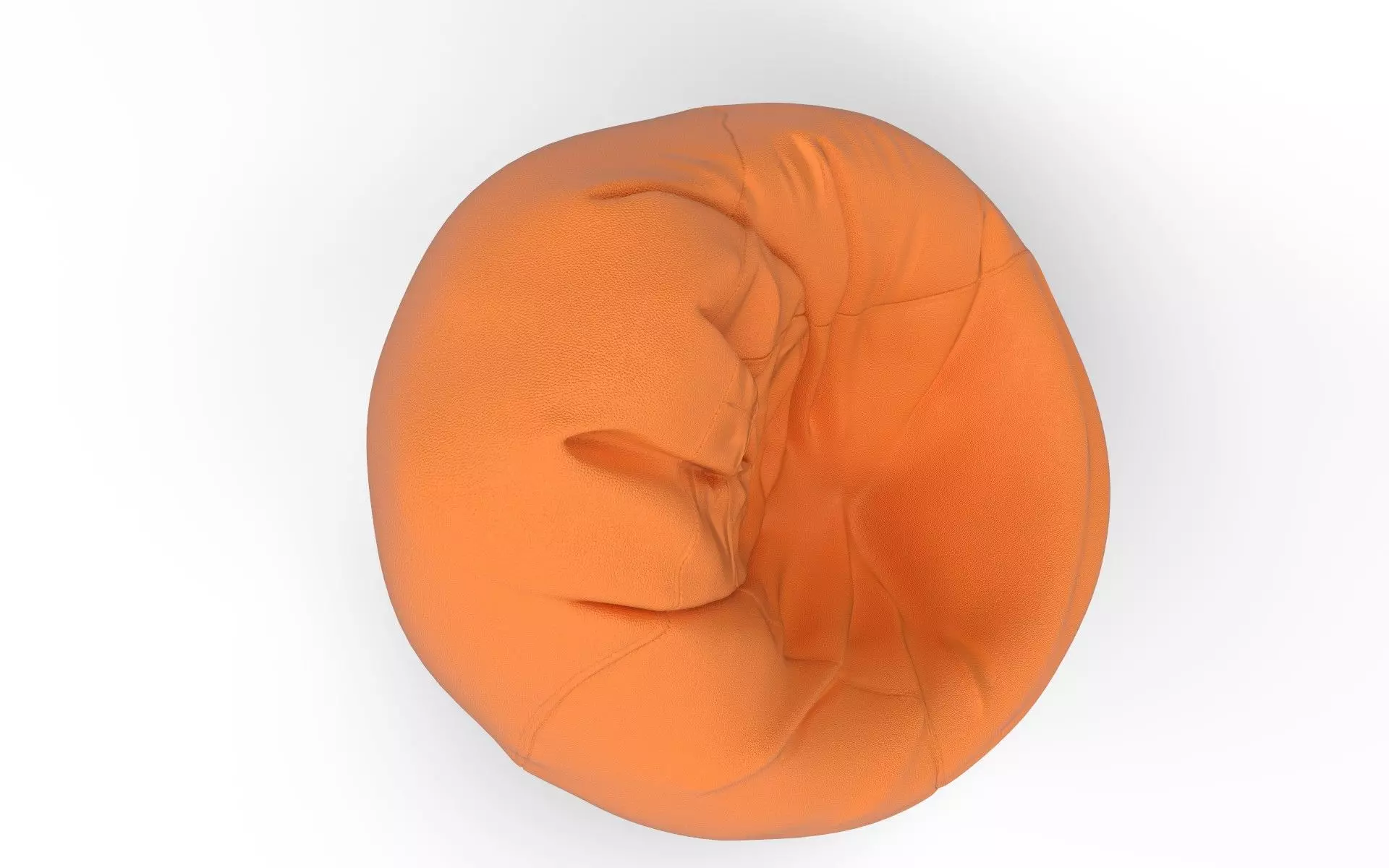 Bean Bag Low-poly 3D model_4