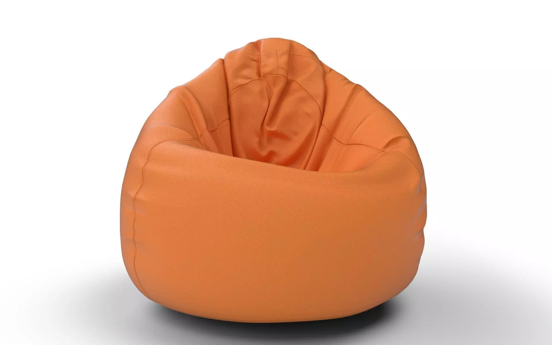 Bean Bag Low-poly 3D model_5