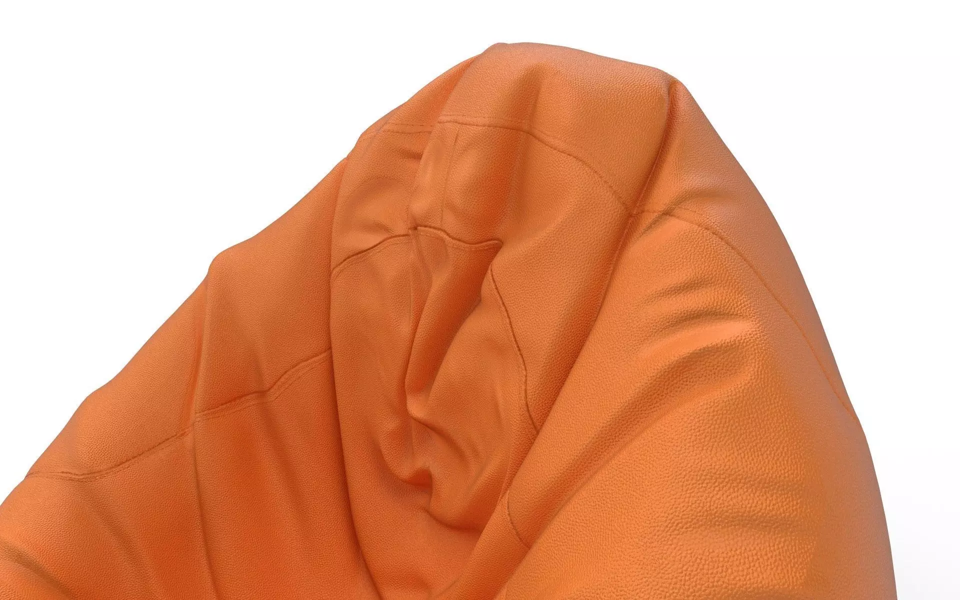 Bean Bag Low-poly 3D model_7