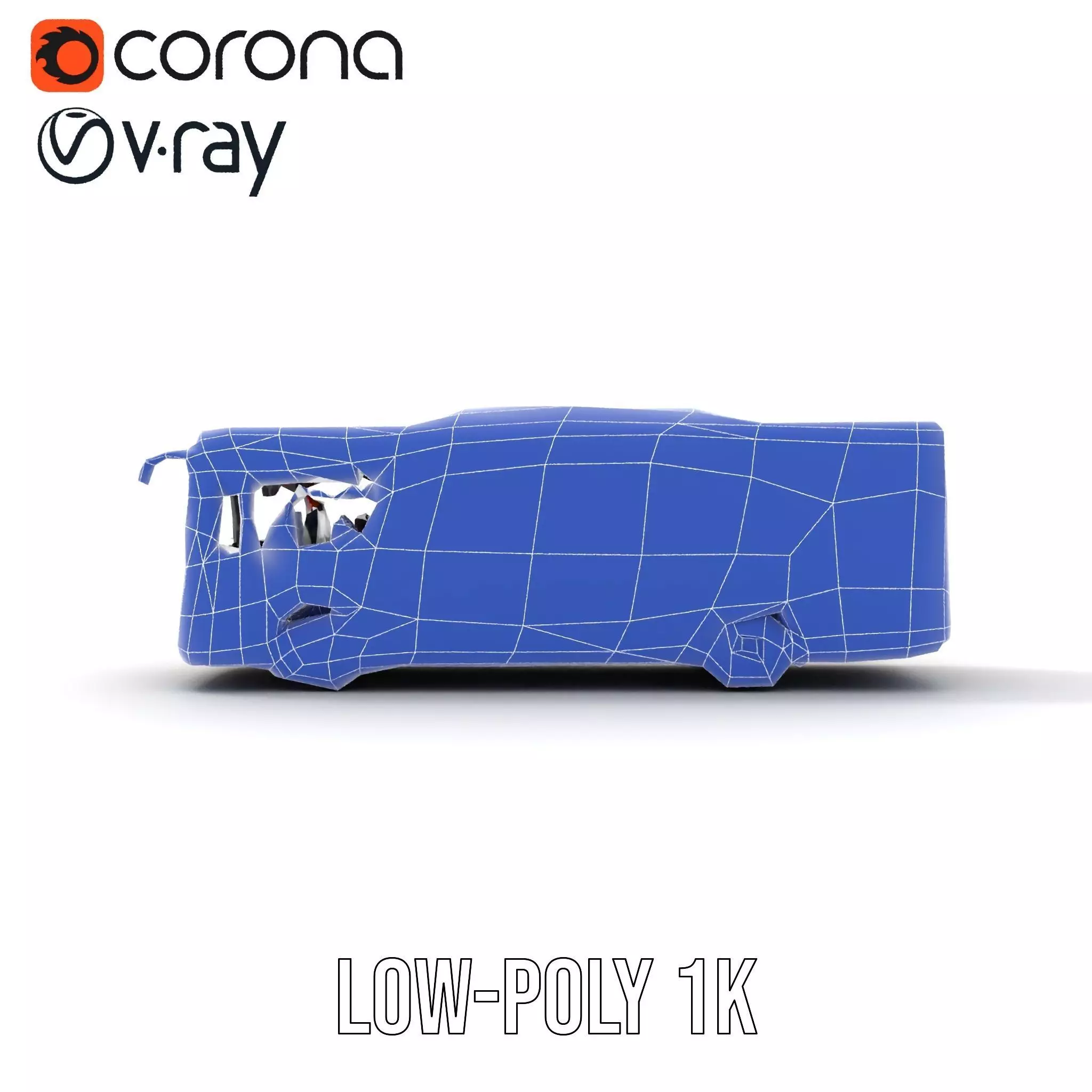 Crimson Bus model pack Low-poly 3D model_28