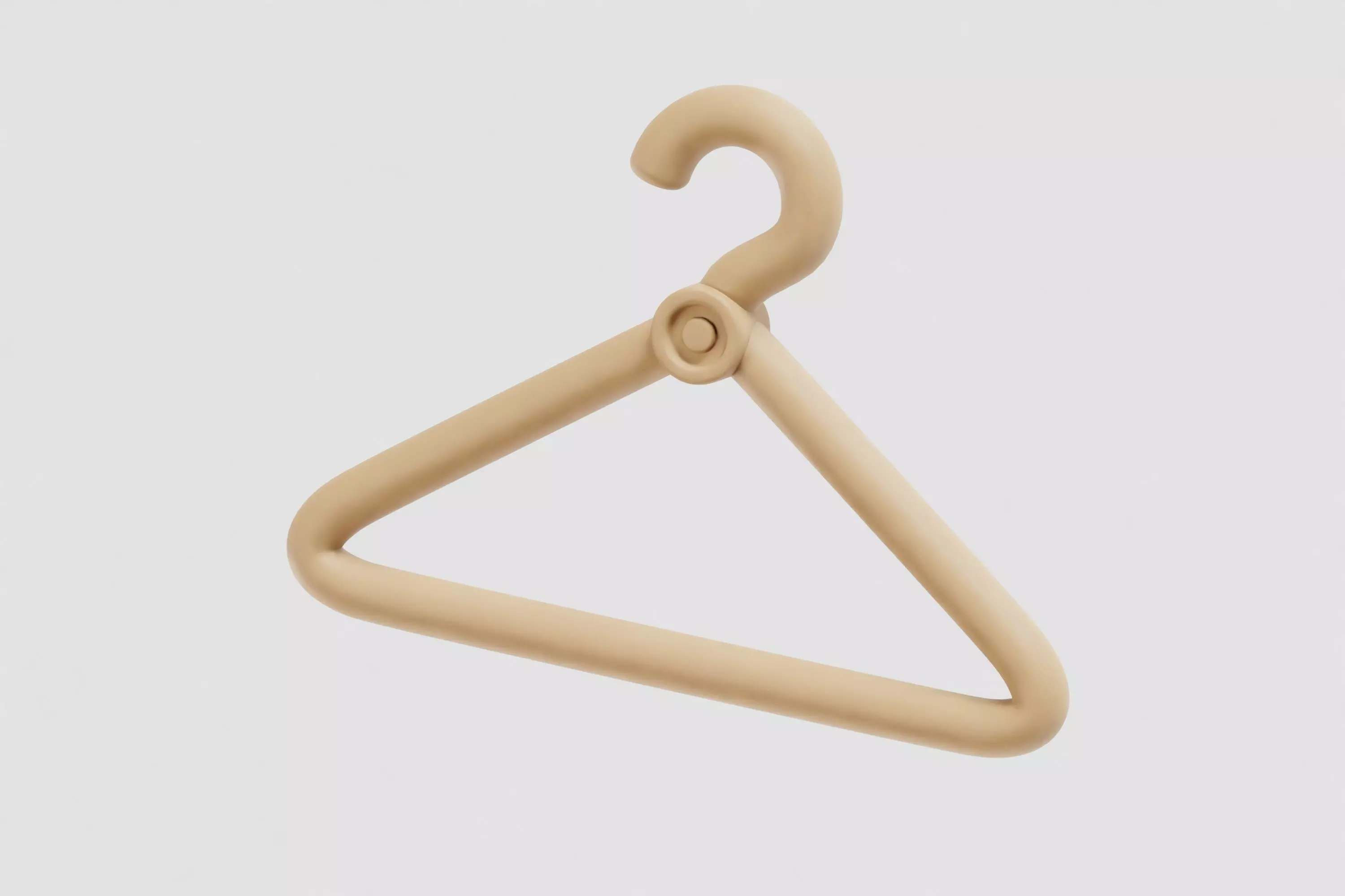 Cloth hanger Low-poly 3D model_5