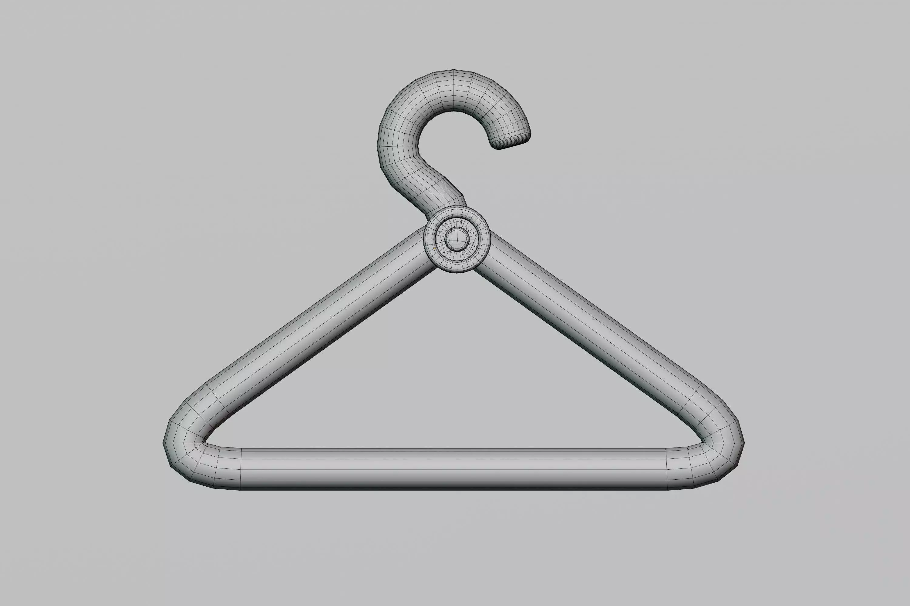 Cloth hanger Low-poly 3D model_6