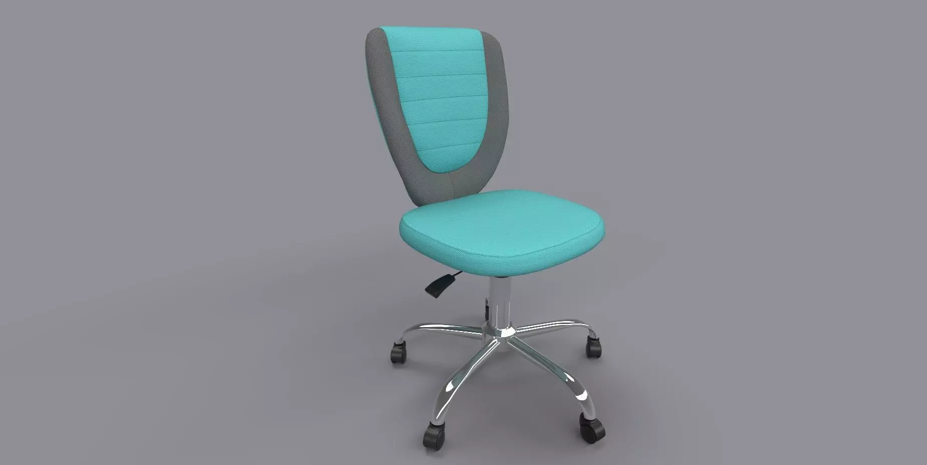 Office Chair Low-poly 3D model_0