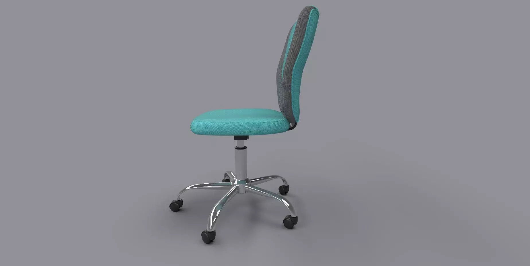 Office Chair Low-poly 3D model_3