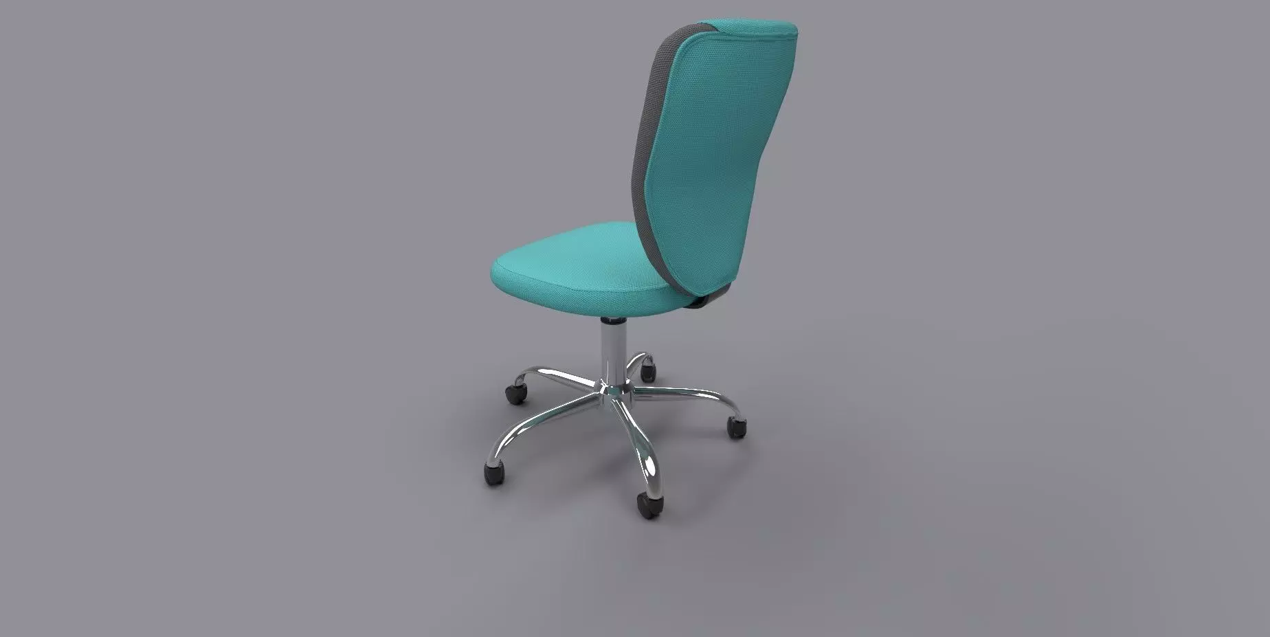 Office Chair Low-poly 3D model_4