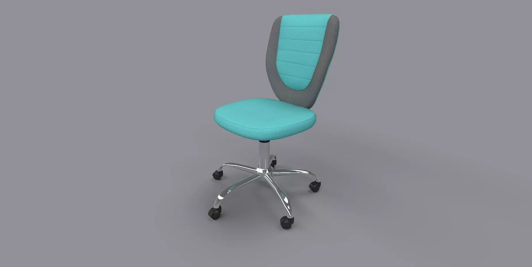 Office Chair Low-poly 3D model_2