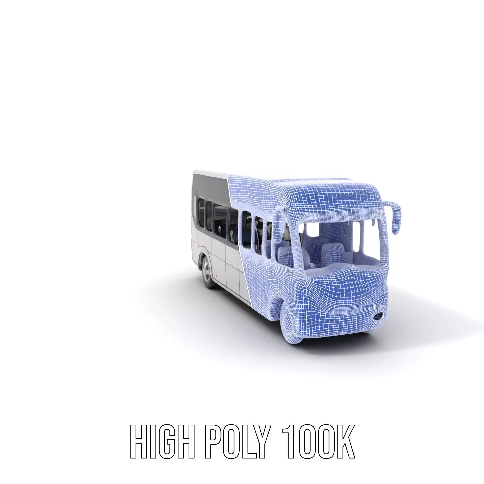 Modern City Bus model pack Low-poly 3D model_4