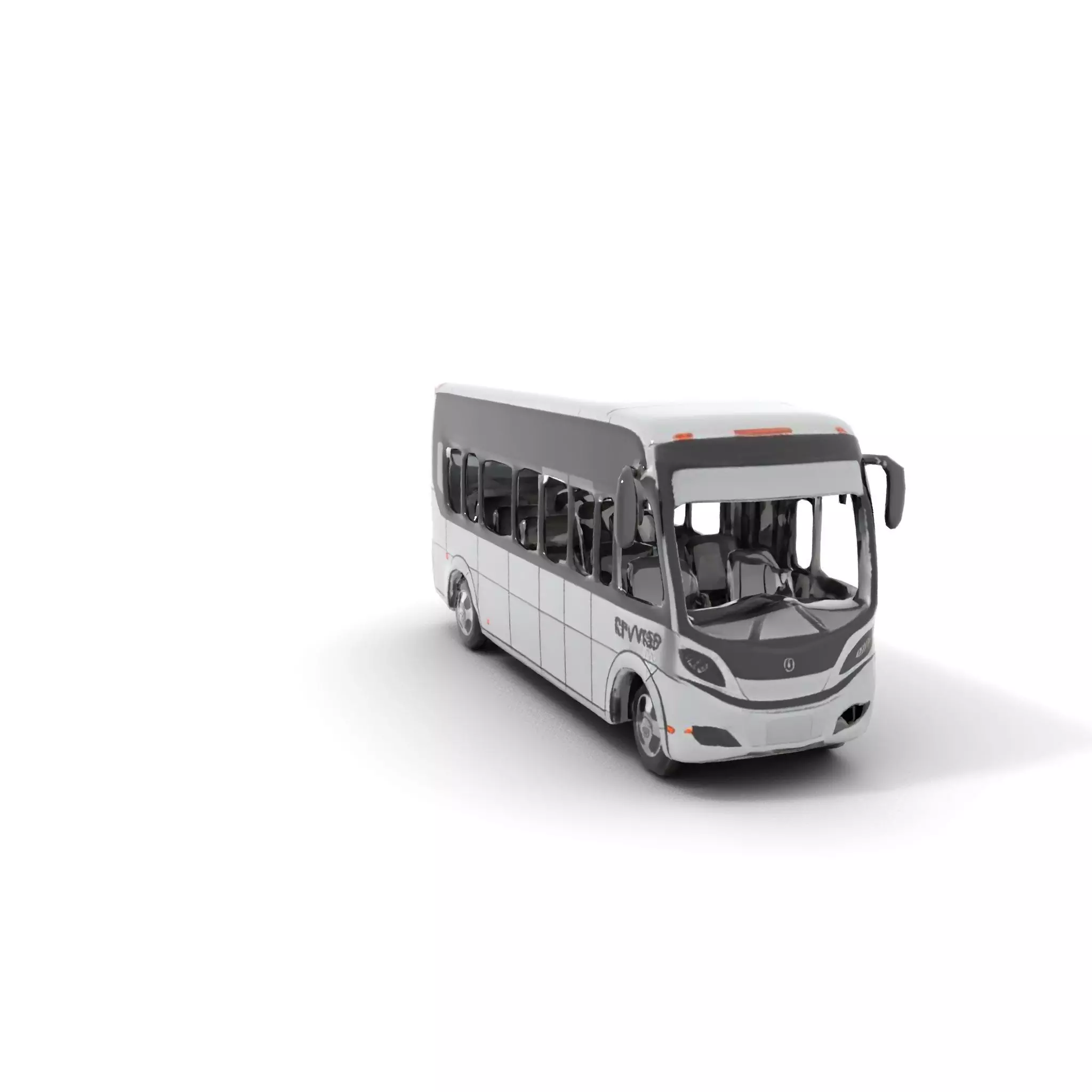 Modern City Bus model pack Low-poly 3D model_13