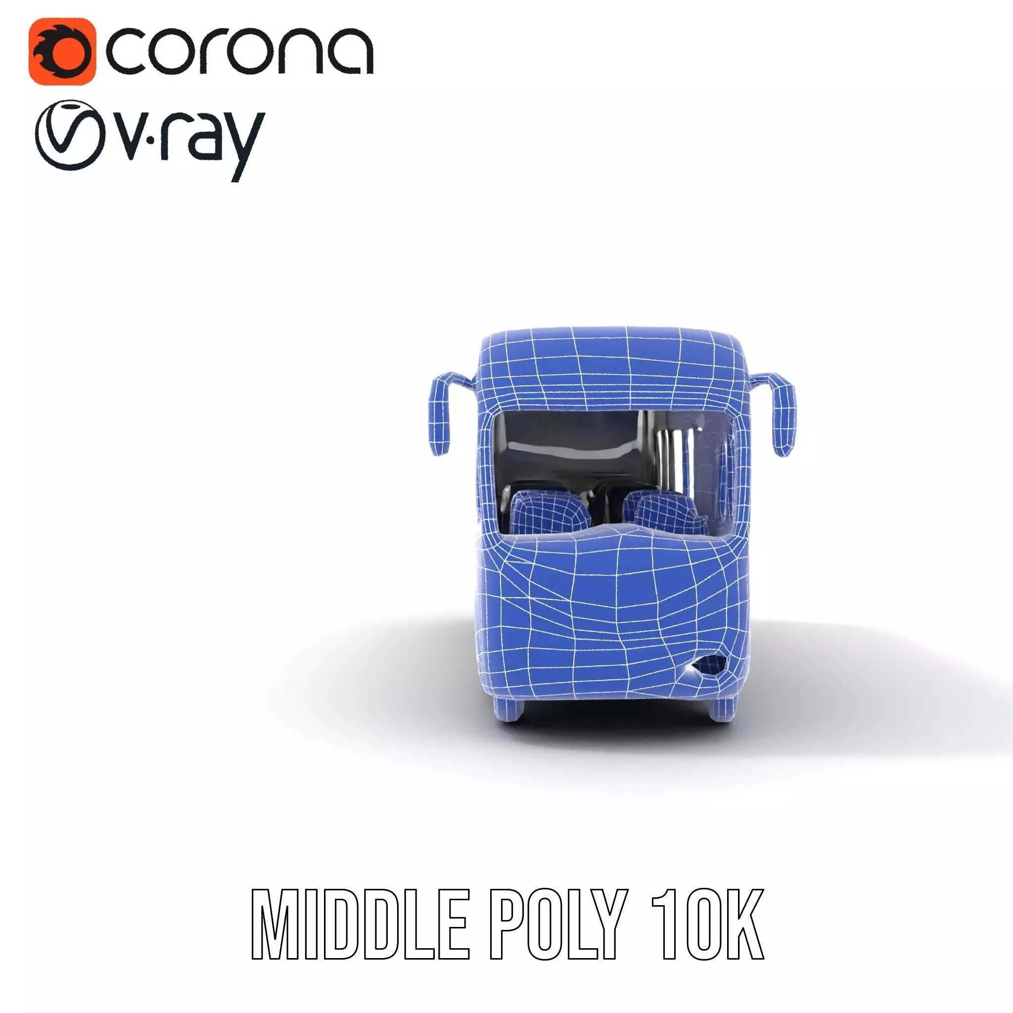 Modern City Bus model pack Low-poly 3D model_26