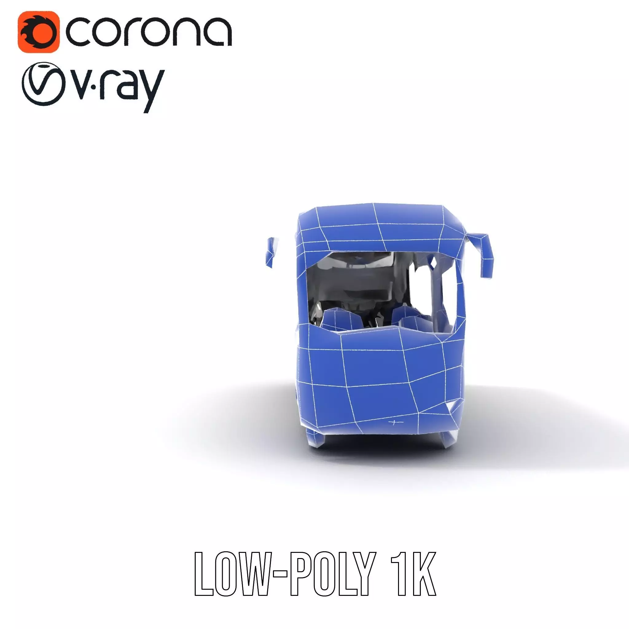 Modern City Bus model pack Low-poly 3D model_27