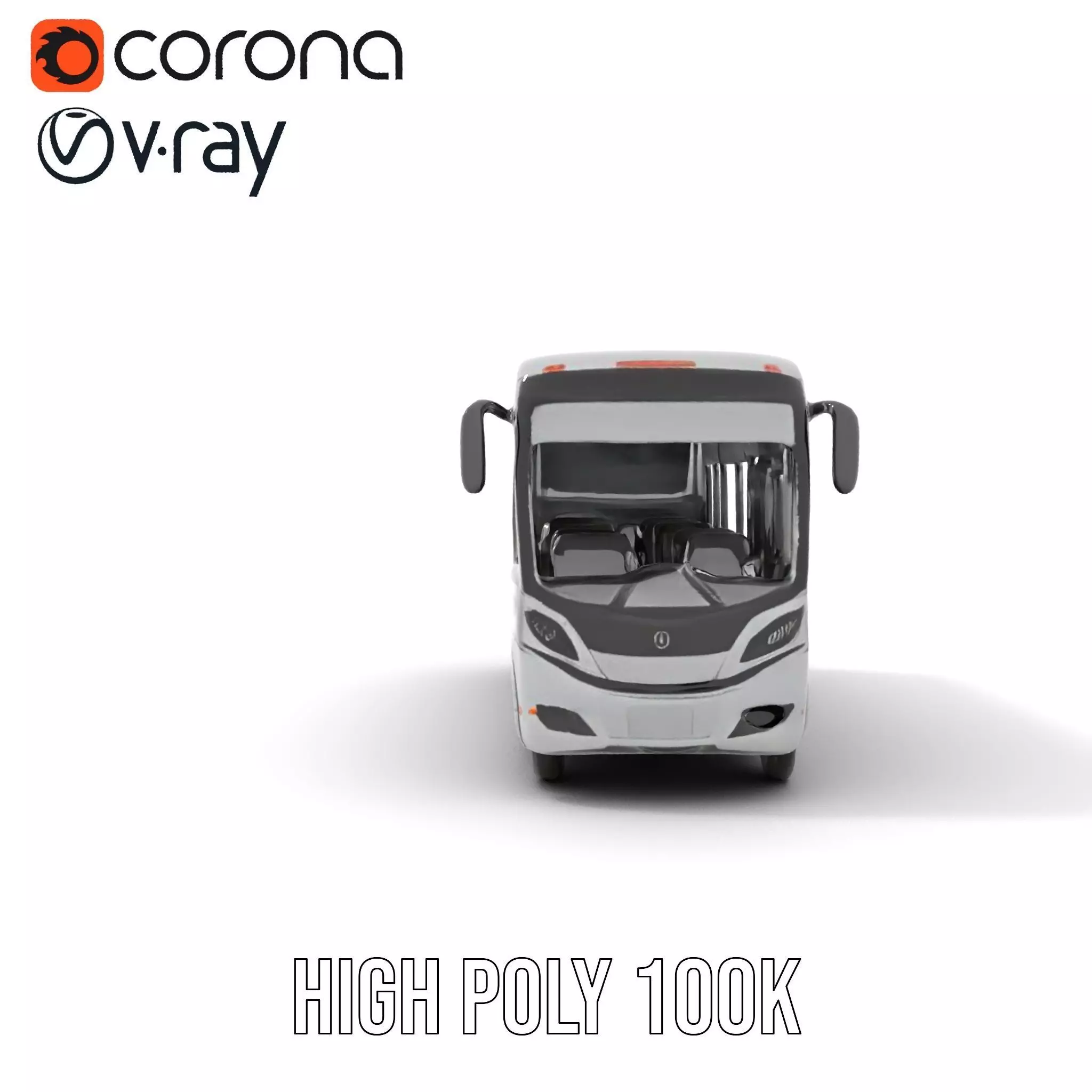 Modern City Bus model pack Low-poly 3D model_31