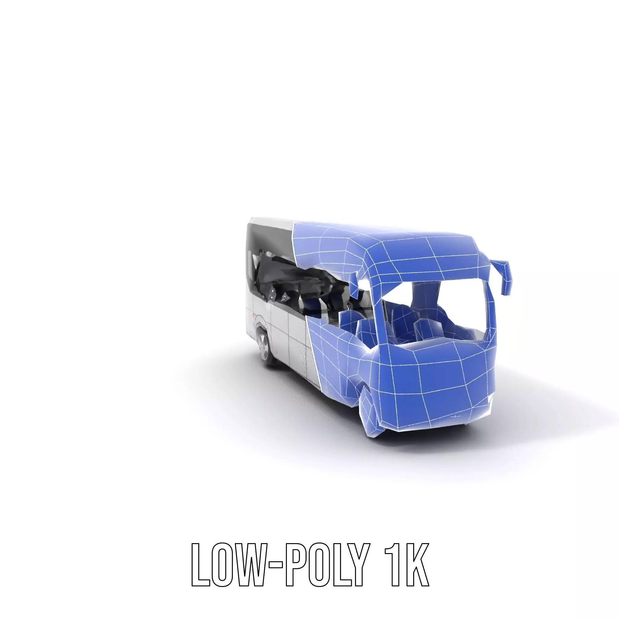 Modern City Bus model pack Low-poly 3D model_18