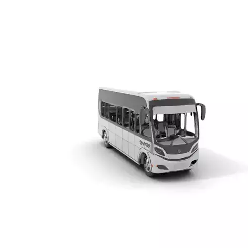 Modern City Bus model pack Low-poly 3D model