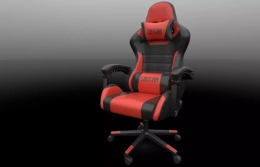 Gaming Chair Low-poly 3D model_10