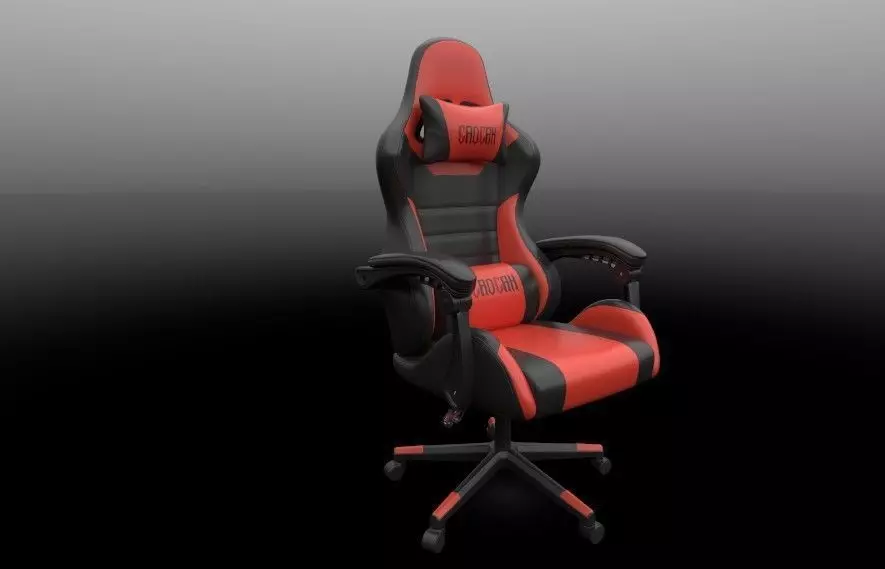 Gaming Chair Low-poly 3D model_11