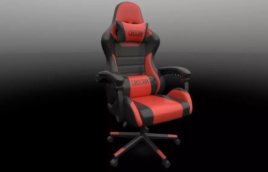 Gaming Chair Low-poly 3D model_15