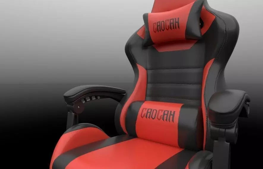 Gaming Chair Low-poly 3D model_7