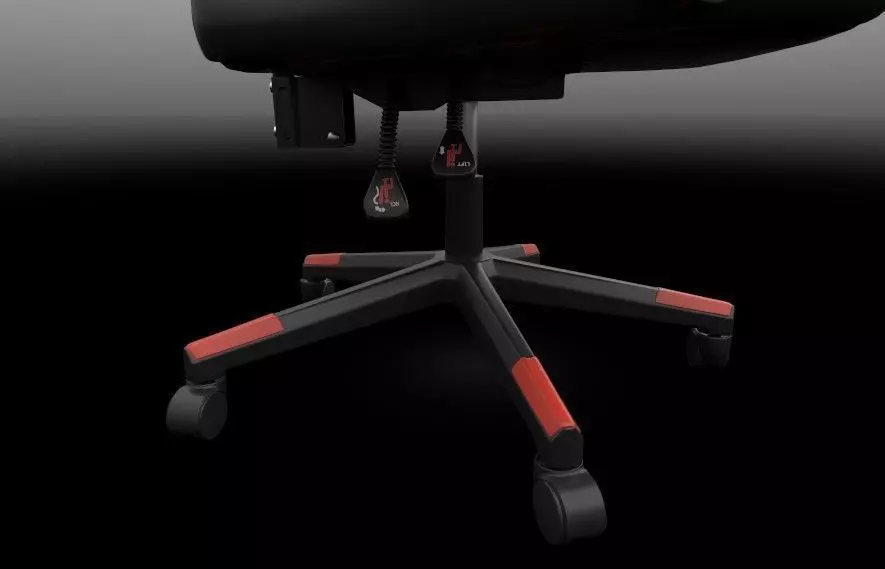 Gaming Chair Low-poly 3D model_2