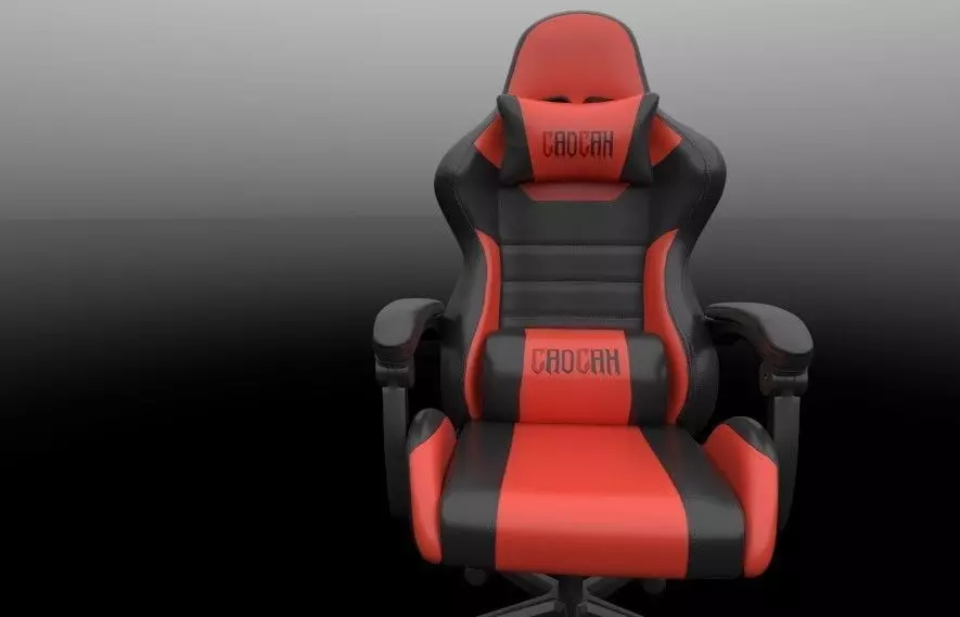 Gaming Chair Low-poly 3D model_8