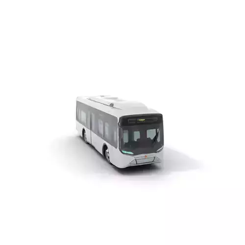 Sleek Silver Bus model pack
