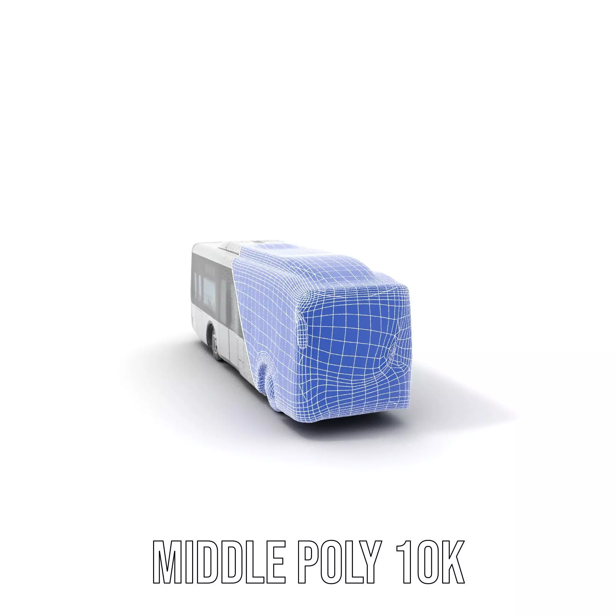 Sleek Silver Bus model pack Low-poly 3D model_29