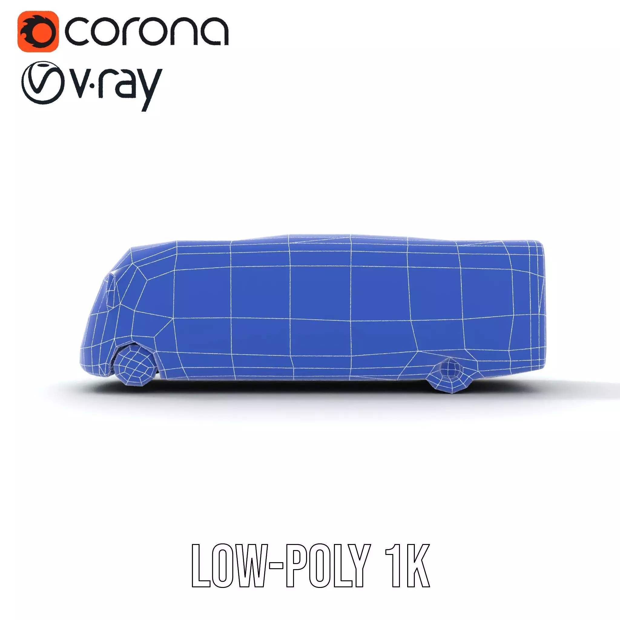 Teal City Bus model pack Low-poly 3D model_22