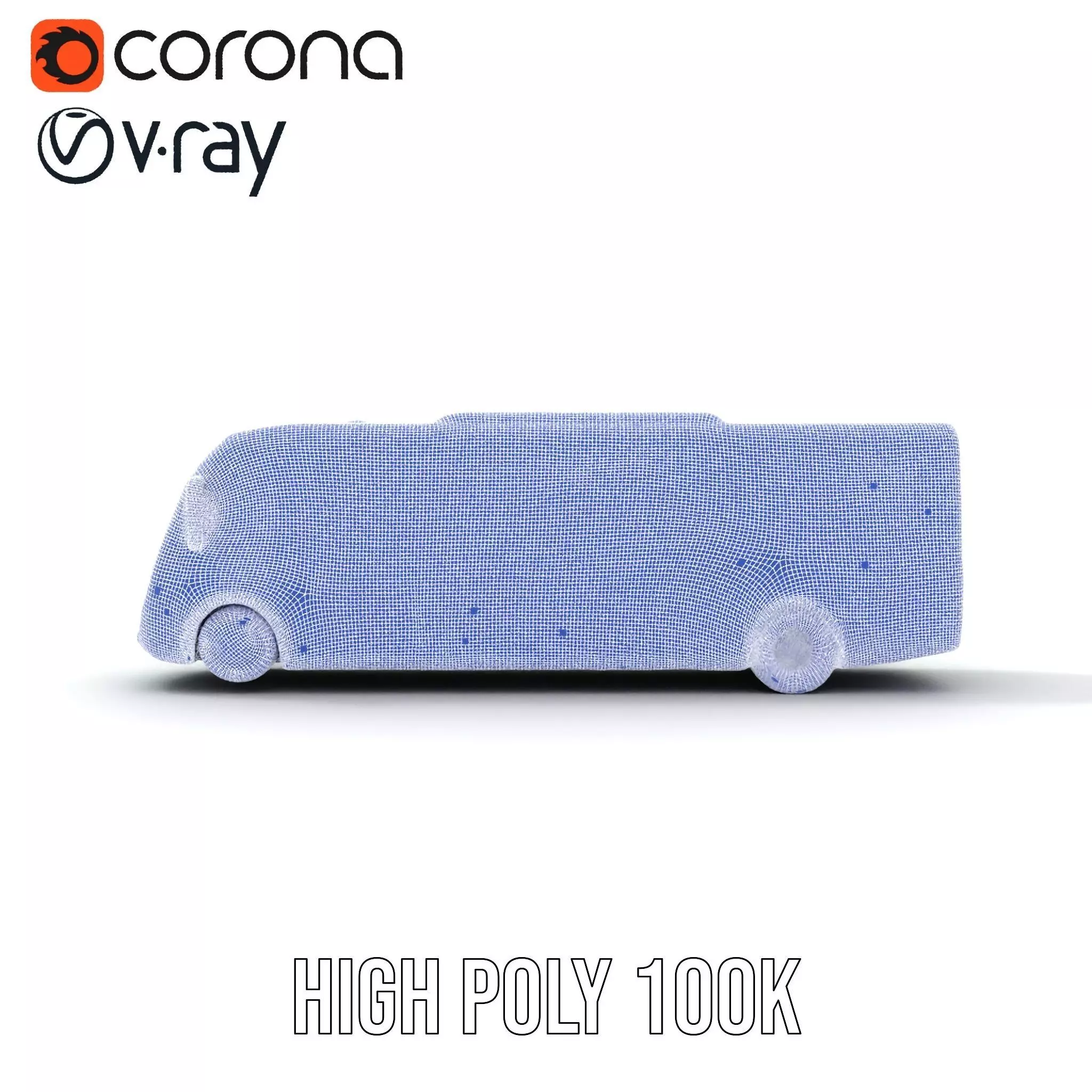 Teal City Bus model pack Low-poly 3D model_33