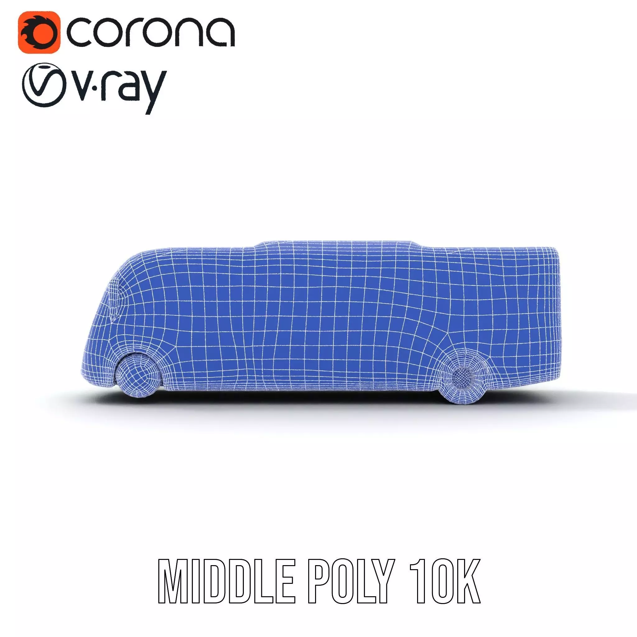 Teal City Bus model pack Low-poly 3D model_24