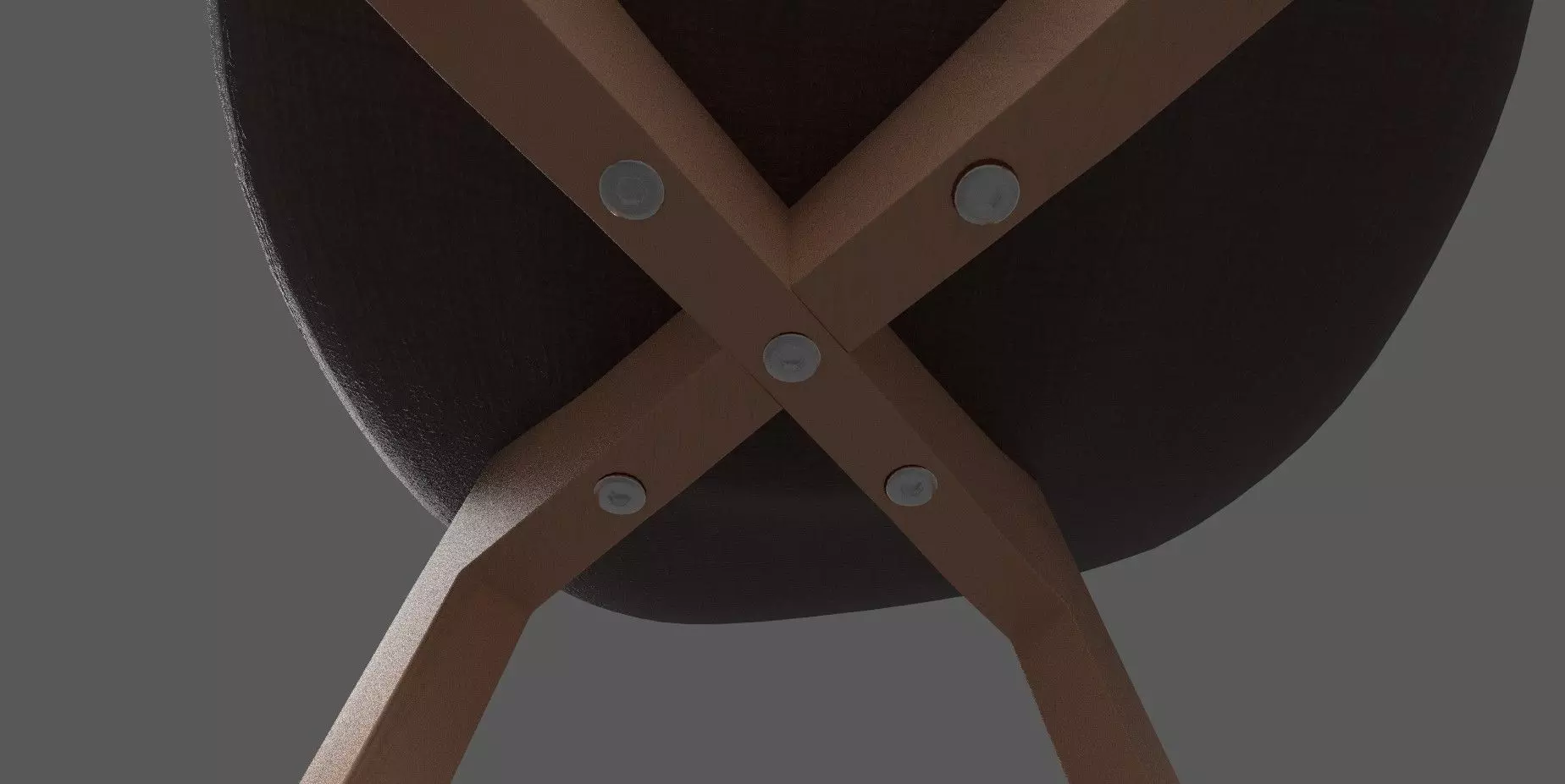 Dining Chair Low-poly 3D model_4