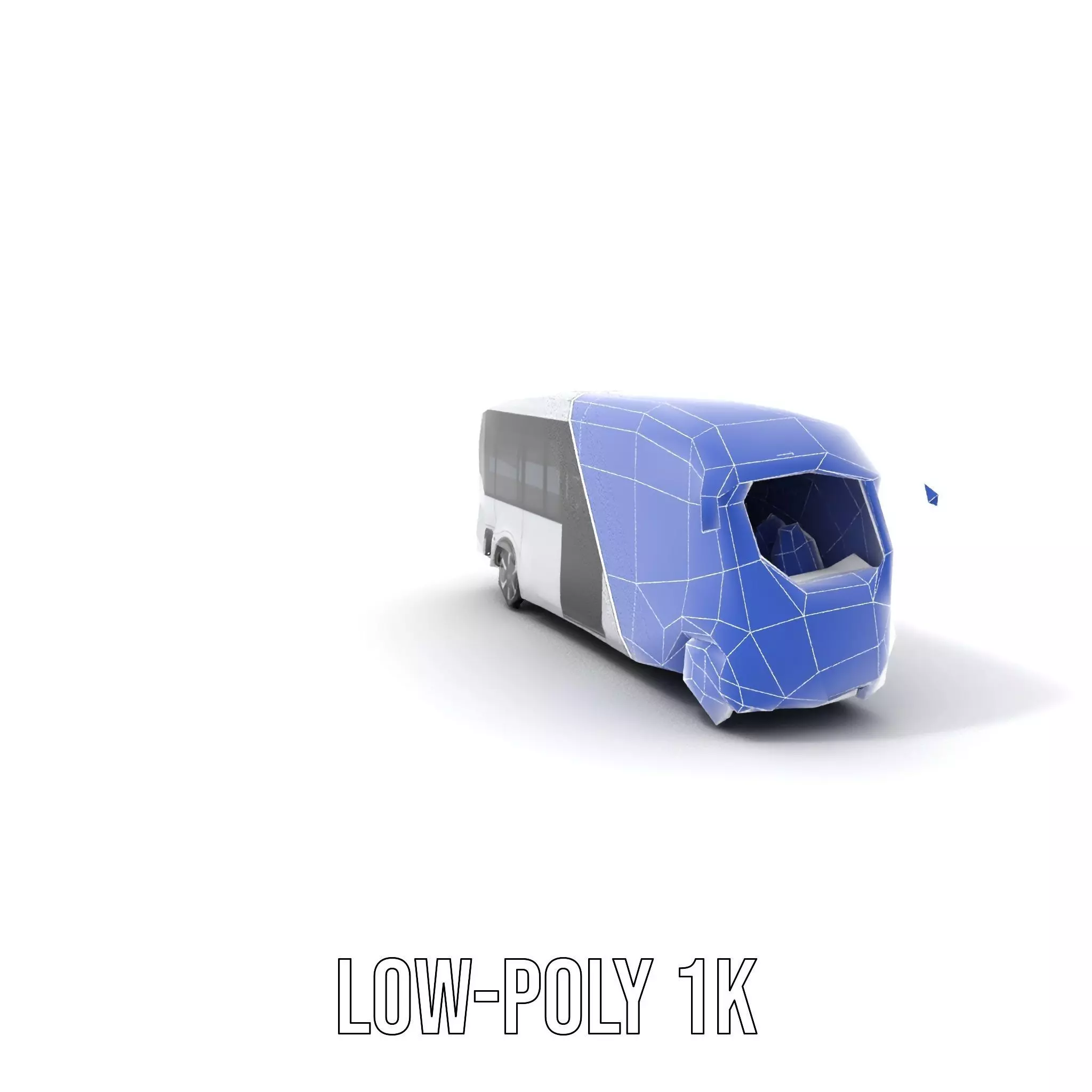 Futuristic Electric Bus model pack Low-poly 3D model_12
