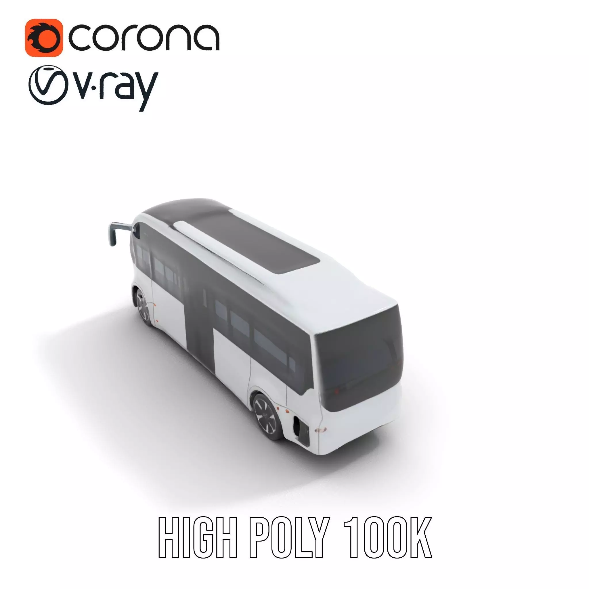 Futuristic Electric Bus model pack Low-poly 3D model_17