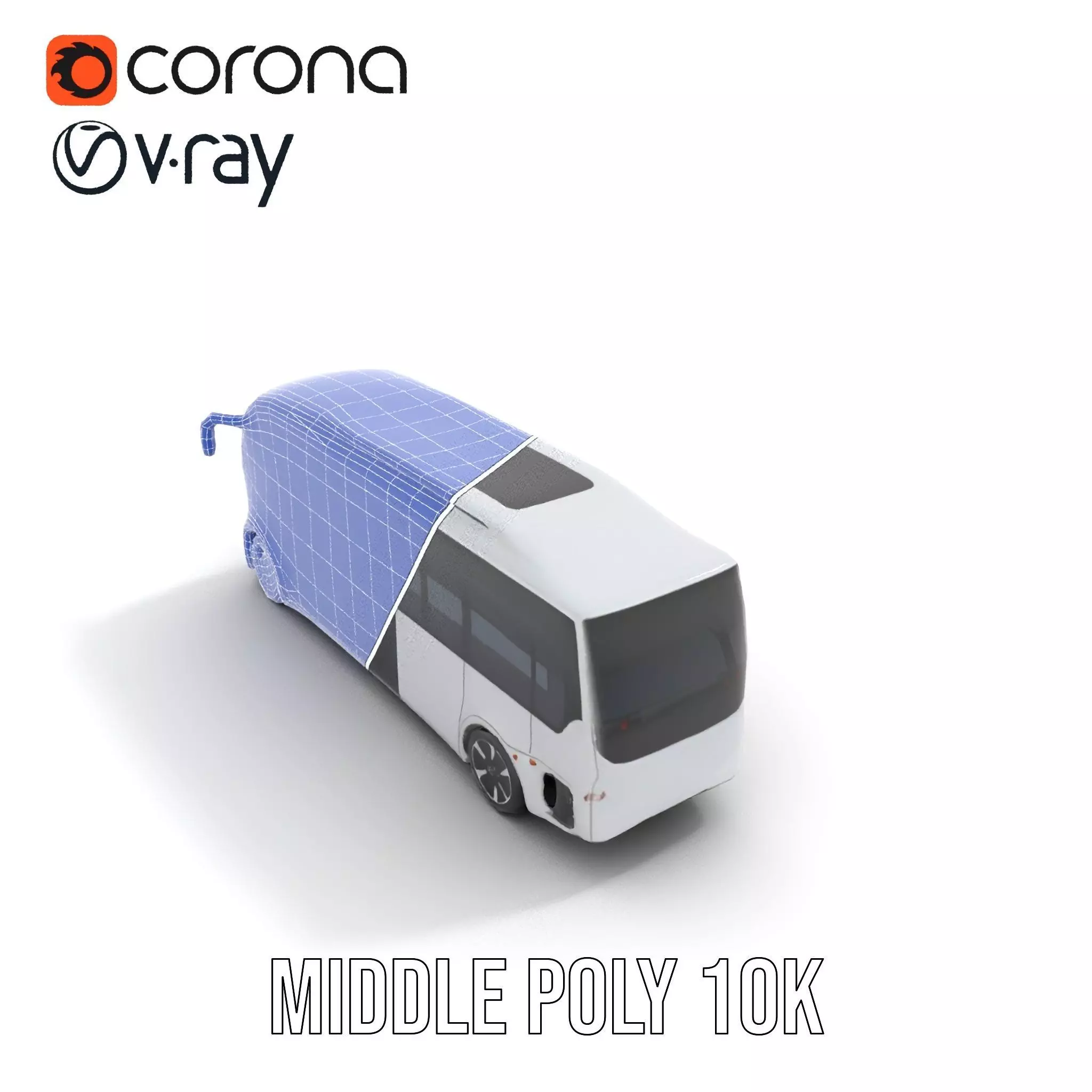 Futuristic Electric Bus model pack Low-poly 3D model_26