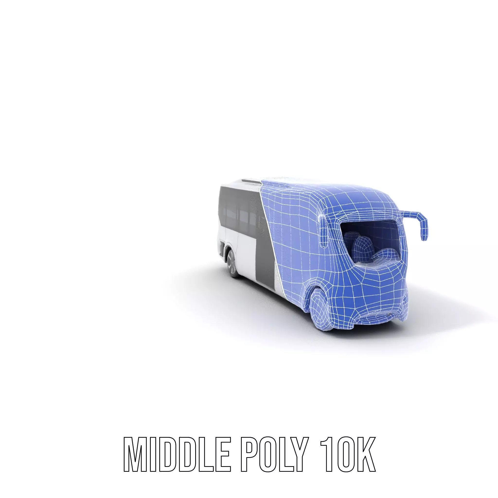 Futuristic Electric Bus model pack Low-poly 3D model_15