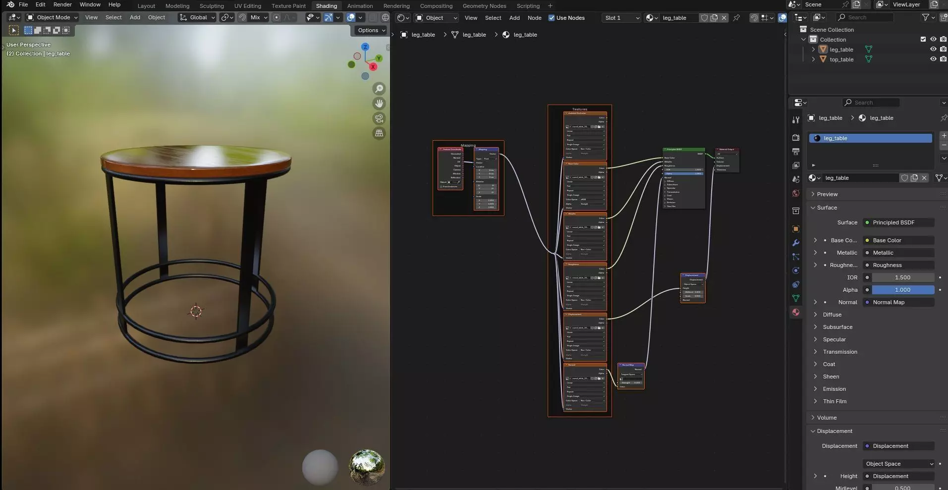 Round Table CG10 3D model_11