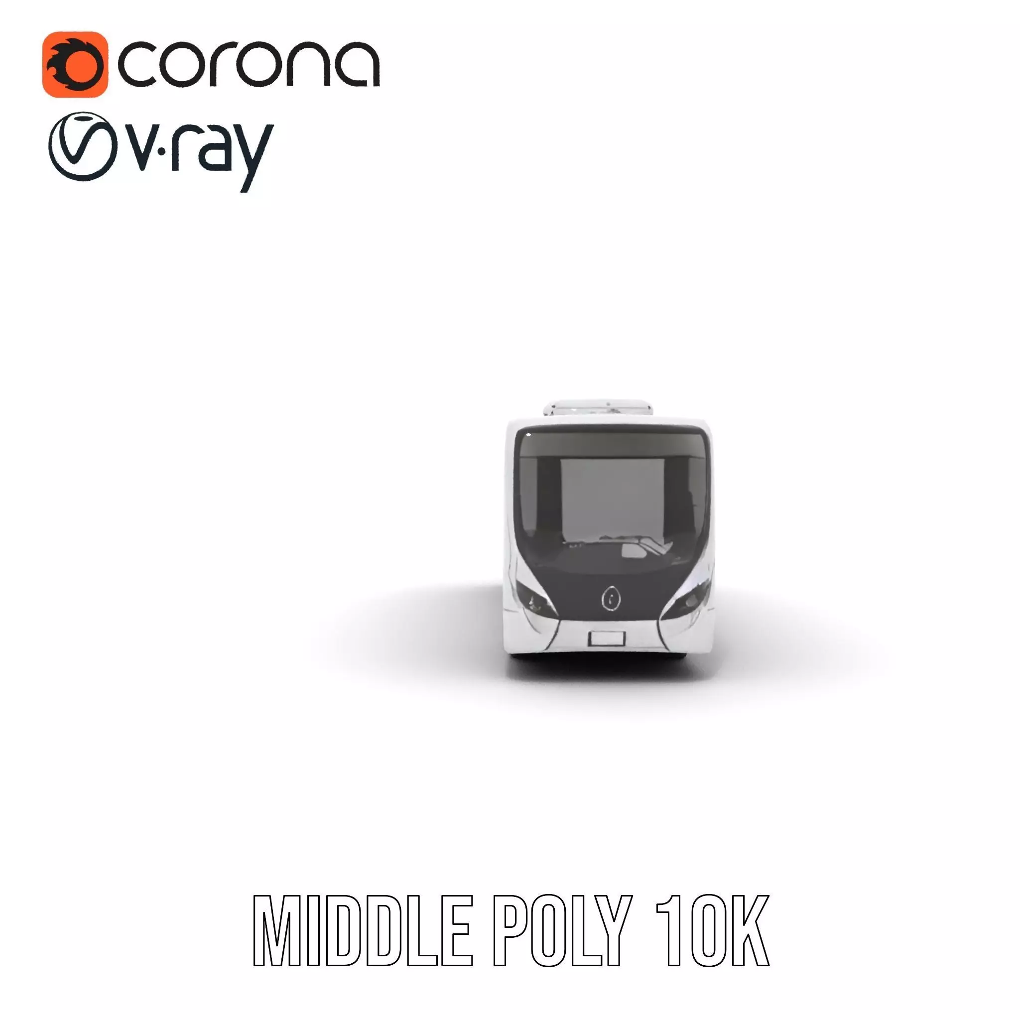 Modern Urban Bus model pack Low-poly 3D model_5