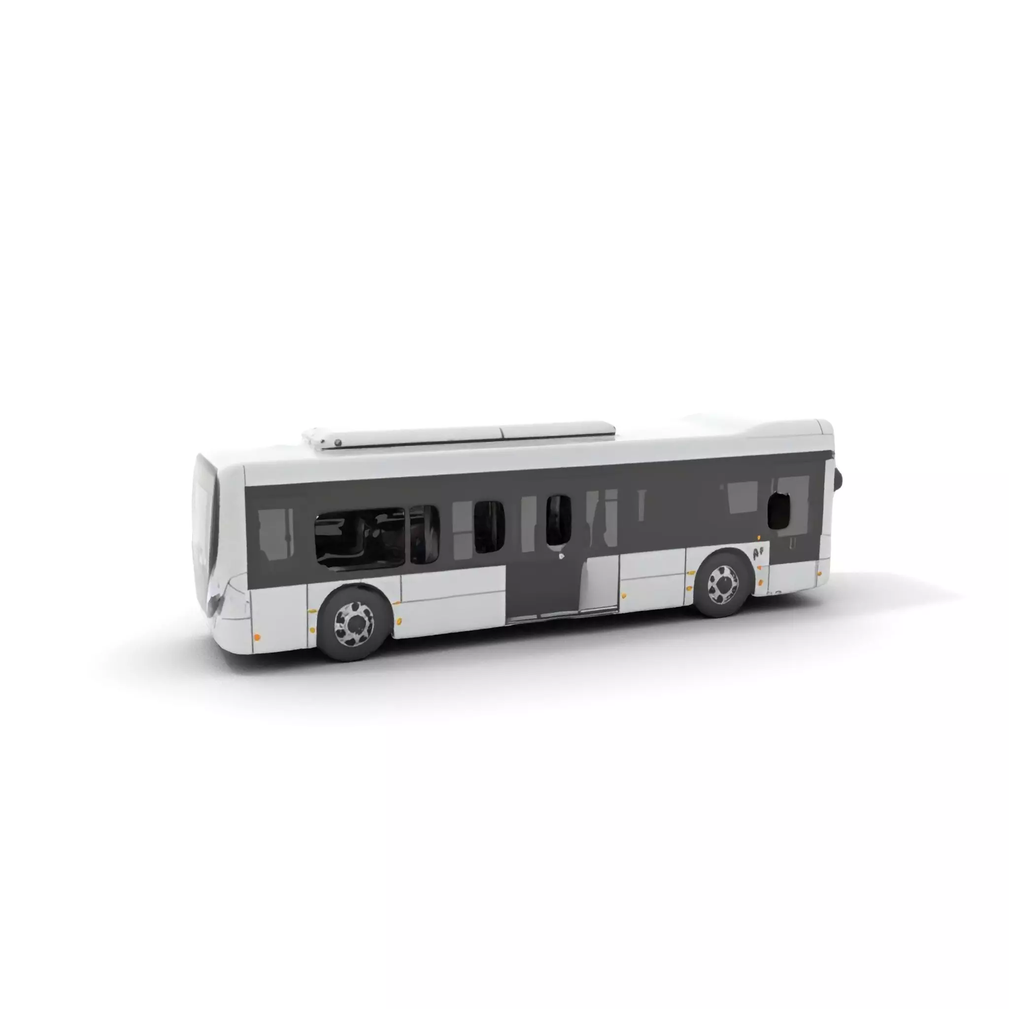 Modern Urban Bus model pack Low-poly 3D model_0