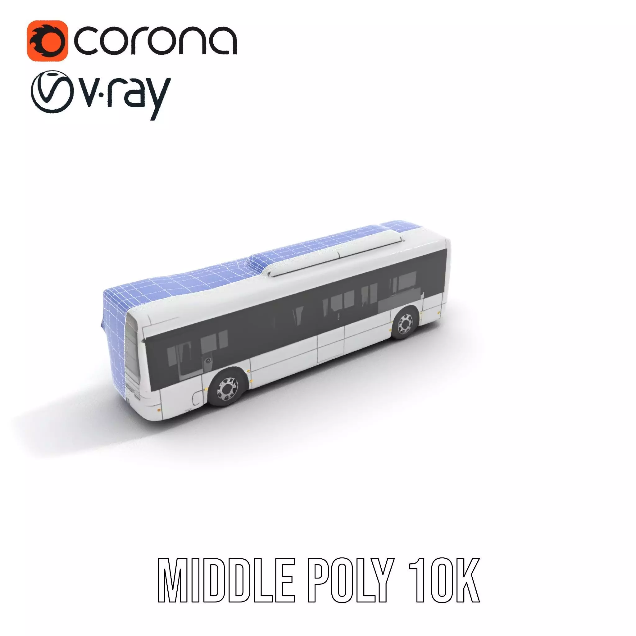Modern Urban Bus model pack Low-poly 3D model_23