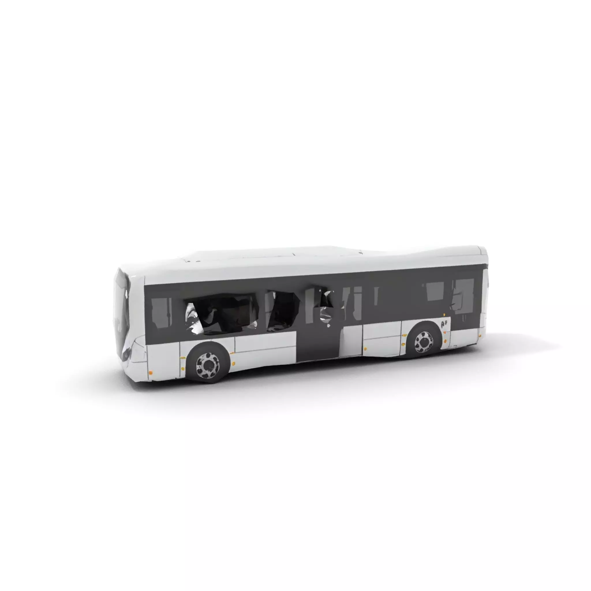 Modern Urban Bus model pack Low-poly 3D model_8