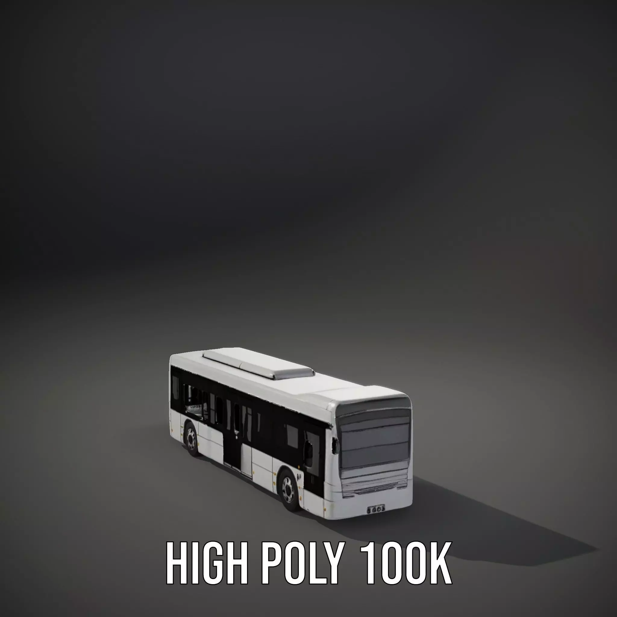 Modern Urban Bus model pack Low-poly 3D model_33