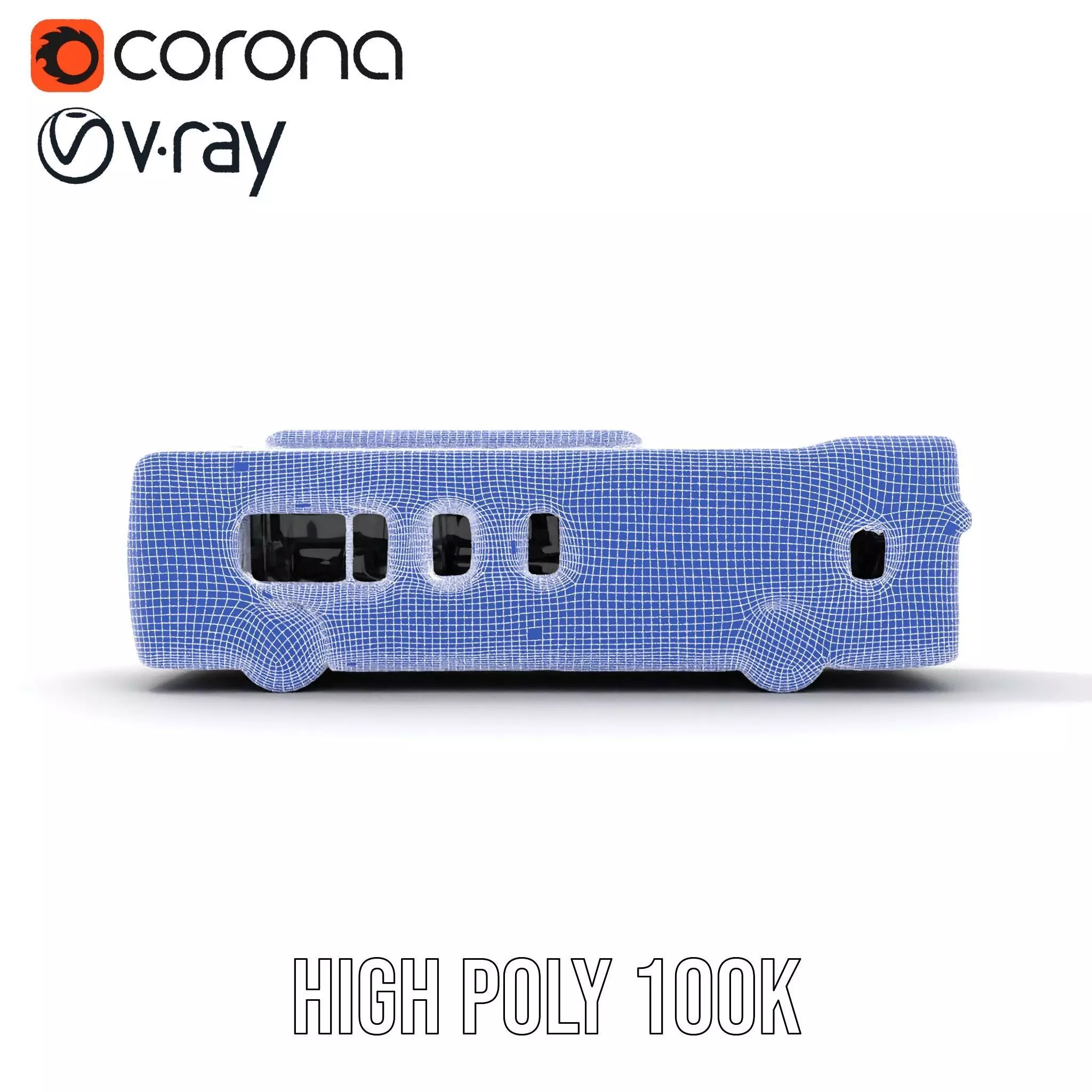 Modern Urban Bus model pack Low-poly 3D model_34